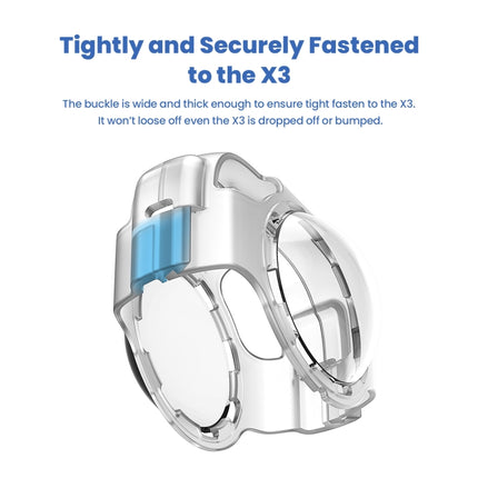 For Insta360 X3 AMagisn Protective Camera Accessories, Lens Guard, Silicone Case, Lens Guard+Case