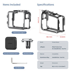 For Insta360 Ace Pro / Ace aMagisn Metal Rabbit Cage Protective Frame, aMagisn Metal Frame