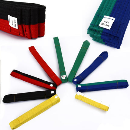 Grade Certified Taekwondo Belt Karate Waist Belt Taekwondo Uniforms Sash, 2.2m, 2.4m, 2.6m