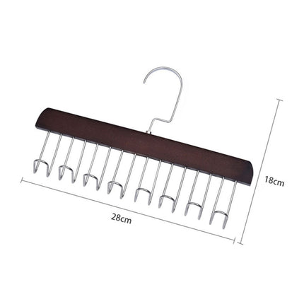 Wooden Sling Hanger Lingerie Vest Tie Organizer Household Wave Drying Racks