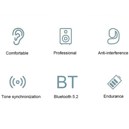 D6 OWS Ear-mounted ENC Noise Reduction Wireless Bluetooth 5.2 Earphones, Black without Accessories, White without Accessories, Black Bag with Accessories, White Bag with Accessories