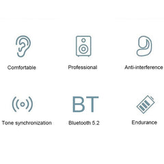 D6 OWS Ear-mounted ENC Noise Reduction Wireless Bluetooth 5.2 Earphones, Black without Accessories, White without Accessories, Black Bag with Accessories, White Bag with Accessories