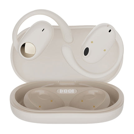 JS911 OWS Ear-mounted Dual-mic Call Noise Reduction LED Digital Display Bluetooth Earphones