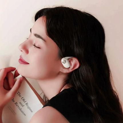 JS911 OWS Ear-mounted Dual-mic Call Noise Reduction LED Digital Display Bluetooth Earphones