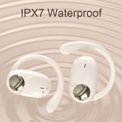 JS911 OWS Ear-mounted Dual-mic Call Noise Reduction LED Digital Display Bluetooth Earphones