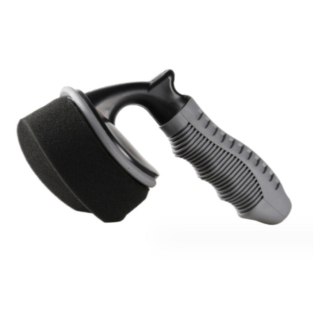 Durable Car Tire Waxing Curved Sponge Brush, Waxing Brush