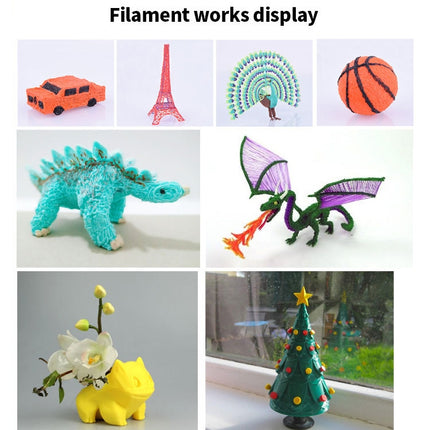 Consumibles para bolígrafo de impresión 3D, hilo de seda de impresión de materia prima respetuosa con el medio ambiente, material de línea de alta resistencia de 1,75 mm, 10 colores/juego PCL de 5 m