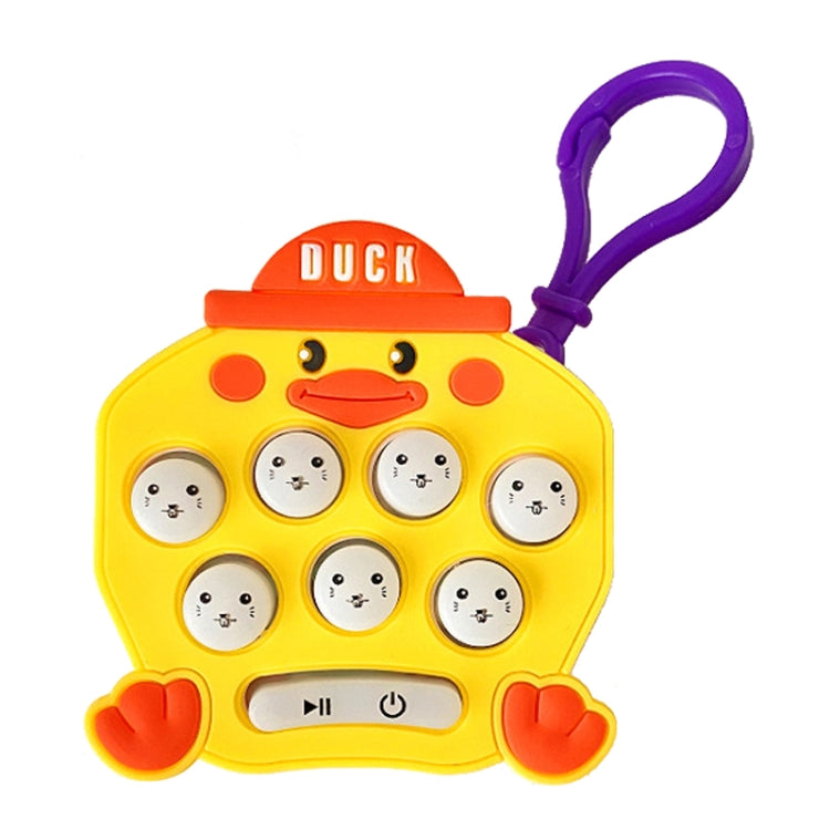 Cartoon Pattern Mini Palm Gaming Machine Play Mouse Electronic Lighting Decompressing Toy Keychain, Kurolo, Dog, Little Dinosaur, Pink Rabbit Ear, Purple Rabbit Ear, Little Yellow Duck, Brown Bear, Carrot Rabbit
