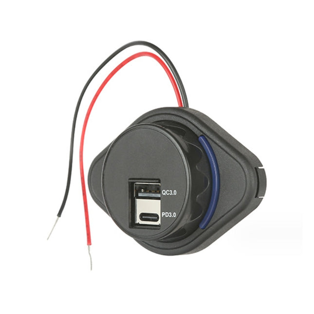 2 in 1 Car Modification Fast Charging USB-C Car Charger, UCC-320 QC3.0+PD
