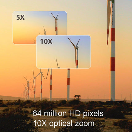 Cámara W2 64MP 4K Pantalla de 3 pulgadas Zoom óptico 10X + Zoom digital 4X, W2