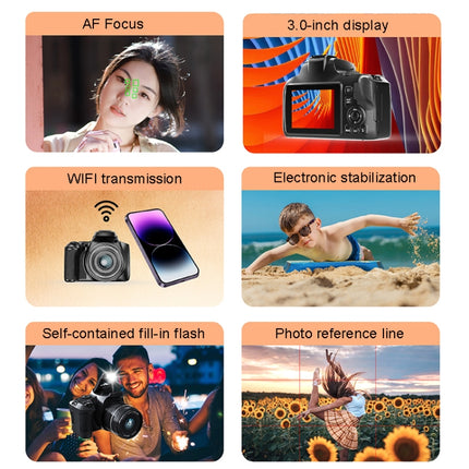 Cámara W2 64MP 4K Pantalla de 3 pulgadas Zoom óptico 10X + Zoom digital 4X, W2