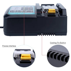 LUOMASHI For Makita 18V Lithium Battery Charger, US Plug, EU Plug, UK Plug