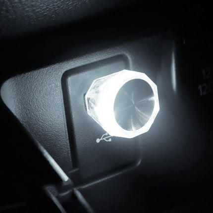 Car Diamond Model USB Ambient Light Charge-Free Plug And Play LED Decorative Lights