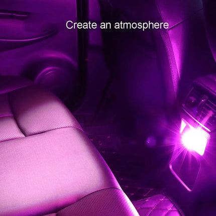 Car Diamond Model USB Ambient Light Charge-Free Plug And Play LED Decorative Lights