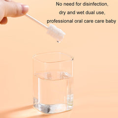 CUYUANSD 30pcs/can Baby Oral Cleaner Tongue Cleaning Gauze Swab, Classic, Spiral Pattern