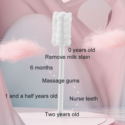 CUYUANSD 30pcs/can Baby Oral Cleaner Tongue Cleaning Gauze Swab, Classic