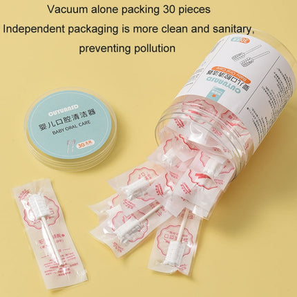 CUYUANSD 30pcs/can Baby Oral Cleaner Tongue Cleaning Gauze Swab, Classic
