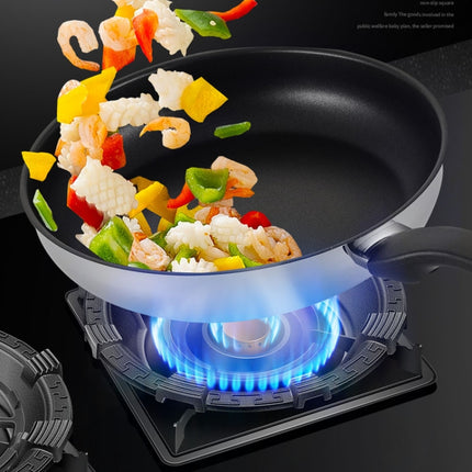 Kacheeg Household Gas Stove Gathering Fire Energy Saving Cover Kitchen Non-Slip Windscreen, Four-Jawed