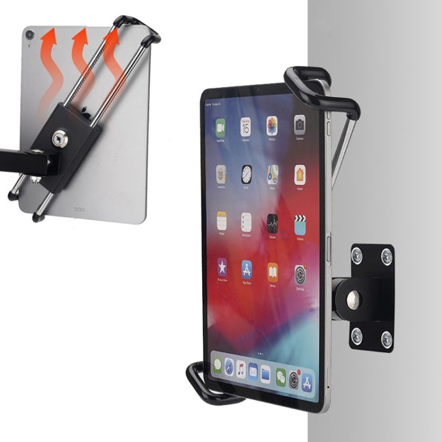 Tablet Wall Mount Holder Angles Adjustment Aluminum Alloy Mount With Anti Theft Security Lock, With Lock Short Arm