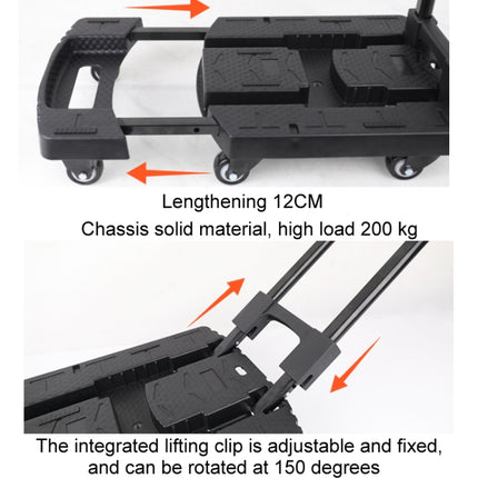 Folding Hand Trolley Portable Luggage Handling Turtle Cart