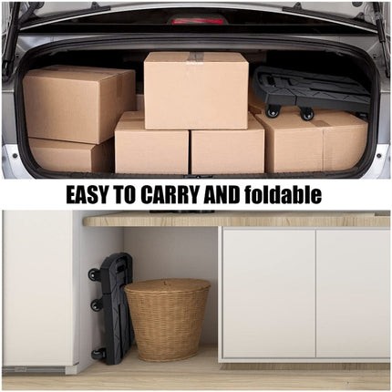 Folding Hand Trolley Portable Luggage Handling Turtle Cart