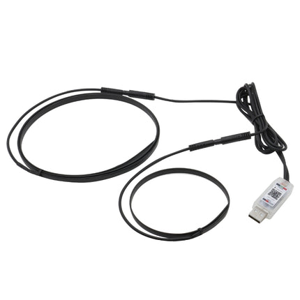 Car Interior Fiber Optic Cold Light RGB Ambient Lamp Center Phantom Footwell Atmosphere Lights, One To One 110cm, One To Two 110cm+35cm