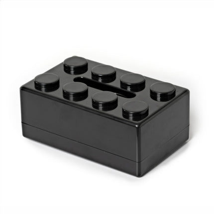 Multifunctional Cartoon Building Block Tissue Storage Box Living Room Coffee Table Decorations, Yellow, Blue, Green, Red, Black, White