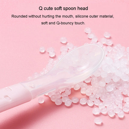 Baby Fruit Double-Ended Scraping Spoon 304 Stainless Steel Silicone Soft Spoon, Pink, Blue, Blue With Storage Box, Pink With Storage Box