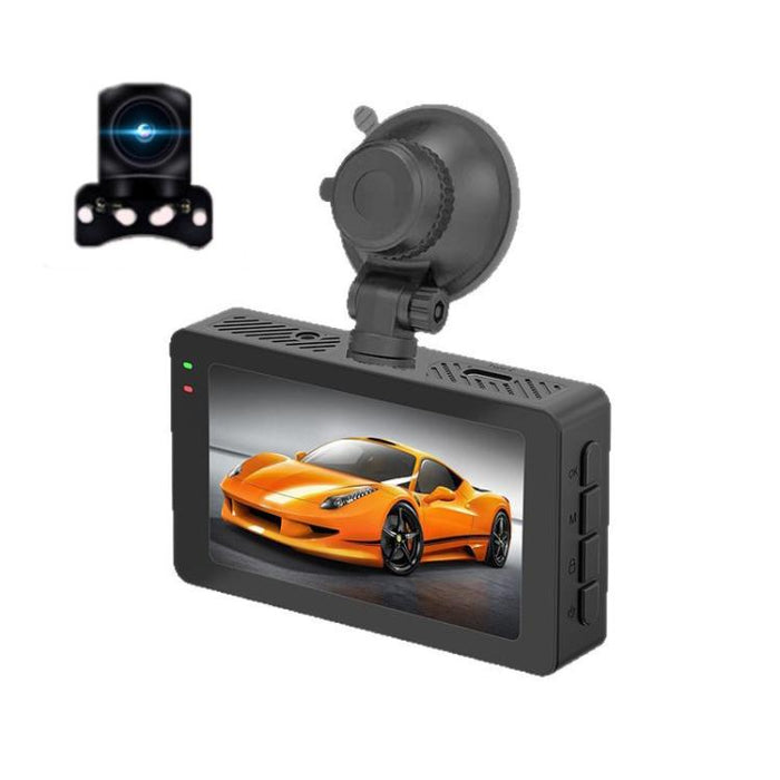A5 Dual-Lens 4K + 2K WiFi Dash Cam — 3-Inch Display
