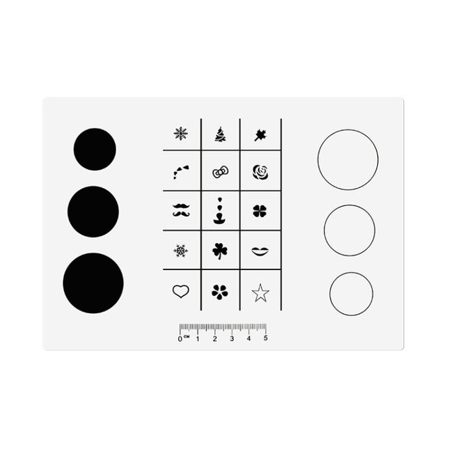 Silicone Manicure Pads Nail Sticker Printing Filling Coloring Pads, 21x15cm A, 21x15cm B