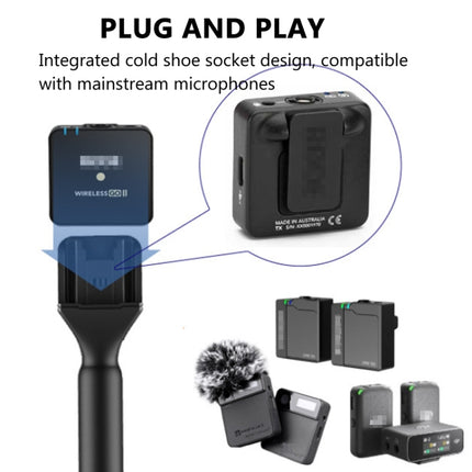 Mango para entrevistas de micrófono para DJI Mic / Moma / Rode Wireless Go / Relacart, mango para entrevistas