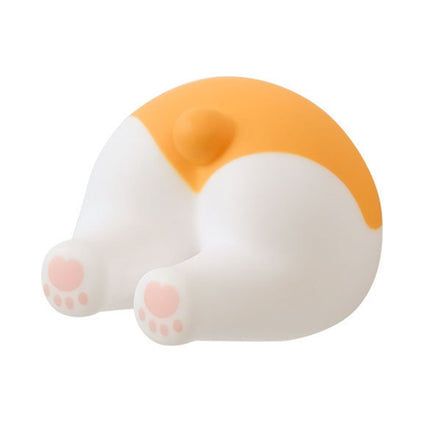 Cartoon Animal Punch-free Hook Traceless Plug Holder Bathroom Cute Toothbrush Hanger, Dinosaur Tail, Cat Tail, Lattice Tail, Pigs Tail, Corgi Tail, Duck Tail
