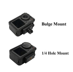 For DJI Osmo Action 4 / 3 / 2 Magnetic Adapter Tripod Connector, 1/4 Inch Thread, Bulge Mount