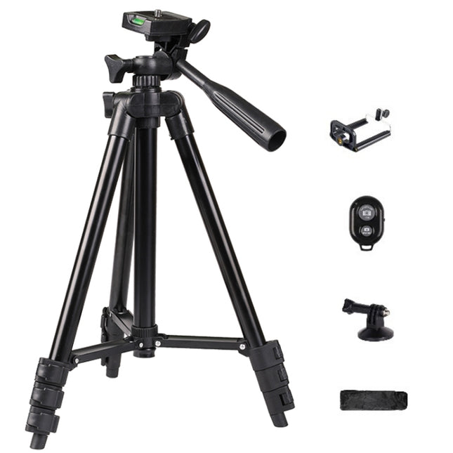 Portable Aluminum DSLR Camera Live Tripod Photography Retractable Landing Bracket, 102cm Tripod+Clip+Bag, 102cm Tripod+Clip+Bag+Controller+Adaptor, 130cm Tripod+Clip+Bag, 130cm Tripod+Clip+Bag+Controller+Adaptor, 150cm Tripod+Clip+Bag                  ...
