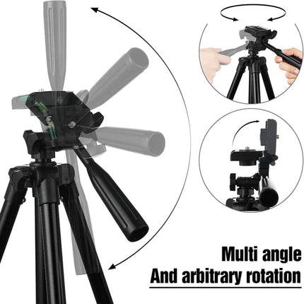 Portable Aluminum DSLR Camera Live Tripod Photography Retractable Landing Bracket, 102cm Tripod+Clip+Bag, 102cm Tripod+Clip+Bag+Controller+Adaptor, 130cm Tripod+Clip+Bag, 130cm Tripod+Clip+Bag+Controller+Adaptor, 150cm Tripod+Clip+Bag                  ...