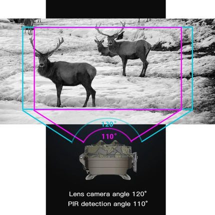 H8201 4K Dual Lens Infrared Camera 32MP HD Night Vision Monitoring Animal Field Outdoor Camera