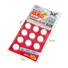 DOINN 10pcs /Pack Household Toilet Drainage Pipe Unclogging Foaming Tablet