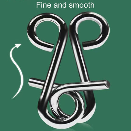 8pcs /Set Intelligence Unlocking Kids Puzzle Nine Links Toys, A Model Yellow, B Model Blue, C Model Pink, D Model Green