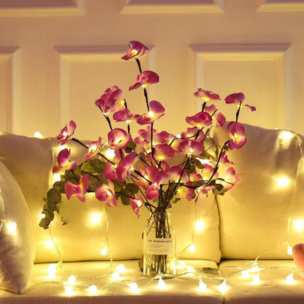 Butterfly Orchid Chandelier Room Bedroom Decoration Vase Lamp