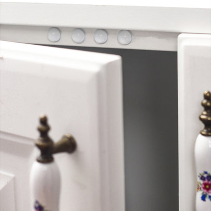 Closet Door Anti-Bump Pad Toilet Seat Muffler Silent Paste Cushioning Self-Adhesive Anti-Slip Rubber Pellets, 12pcs /Pack KM.1032