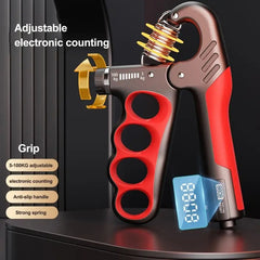 5-100kg Adjustable Hand Grip Strengthener Arm Muscle Exerciser, Electronic Counter Orange, Electronic Counter Red, Electronic Counter Gray, Mechanical Counter Orange, Mechanical Counter Red, Mechanical Counter Gray