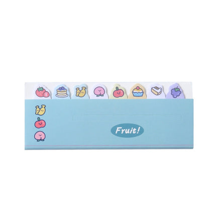 120sheets /Set Kawaii Sticky Tab Note Page Marker Writable and Repositionable File Flags, Dog, Fruit, Girl, Flower, Bear, Cat