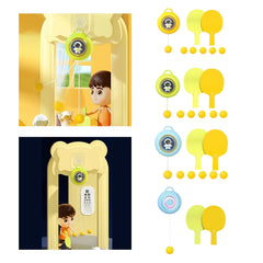 Children Indoor Table Tennis Trainer Hand Eye Coordination Training Tools, Luxury Set Yellow, Luxury Set Blue, Luxury Set Green, Basic Yellow, Basic Blue