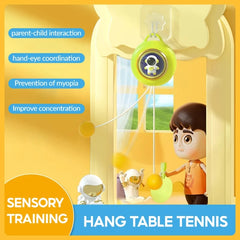 Children Indoor Table Tennis Trainer Hand Eye Coordination Training Tools, Luxury Set Yellow, Luxury Set Blue, Luxury Set Green, Basic Yellow, Basic Blue