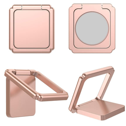 Magnetic 360 Degree Rotating Square Ring Buckle Mobile Phone Holder, Random Color Delivery