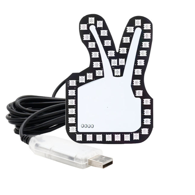 Car Interactive Finger Light Multi-function Warning Anti-rear Collision Light, Thumbs Up, Scissor Hand, OK