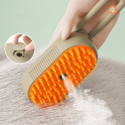 Pet Electric Spray Comb Rechargeable Cat Steamy Grooming Brush Cleaning Tool