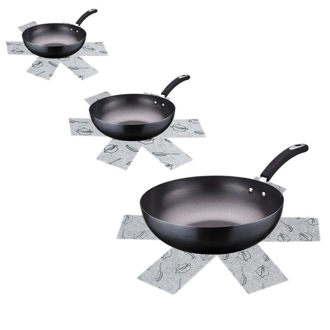 Anti-Scald Heat Insulation Felt Pot Mat Non-Woven Pot Bottom Protector Pads, 3pcs /Set 26+35.5+38cm