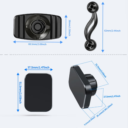 Double-headed 360 Degree Car Magnetic Mobile Phone Navigation Holder
