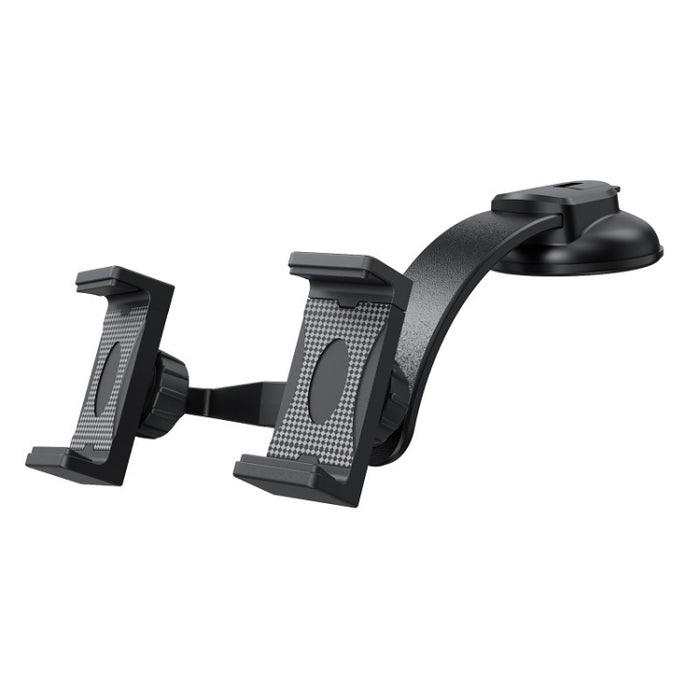 Car Dashboard Suction Cup Double Chuck Mobile Phone Holder
